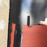府中市にて外壁塗装　～高圧洗浄・下地処理・付帯塗装～